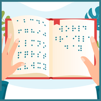 icono manos leyendo libro braille