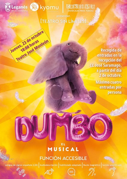 Cartel del músical, Dumbo