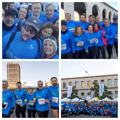 Imágenes de los participantes del CRE en la carrera de las empresas