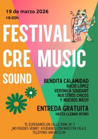 Cartel FESTIVAL CRE SOUND MUSIC