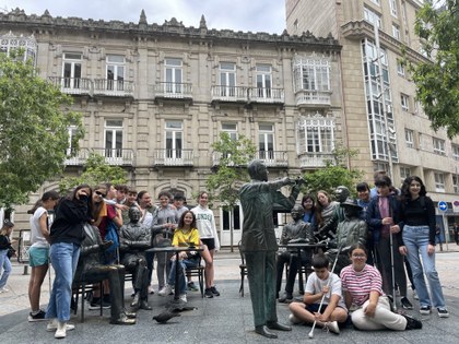 Grupo de estudiantes de uno de los cursos de inglés
