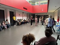 Bienvenida de las jornadas lúdico-deportivas de medianos.