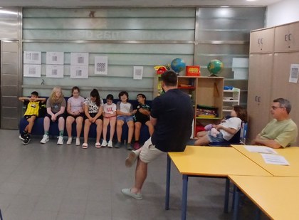 Alumnado en la presentación del SEC