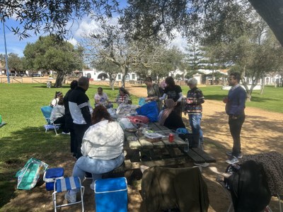 Momento de convivencia en el que compartimos el almuerzo