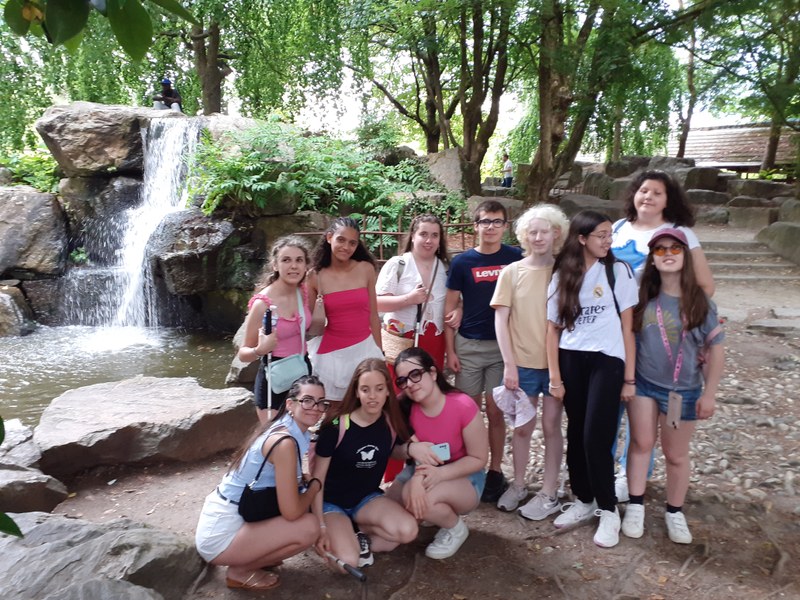 Durante la visita al jardín japonés en l’île de Versailles