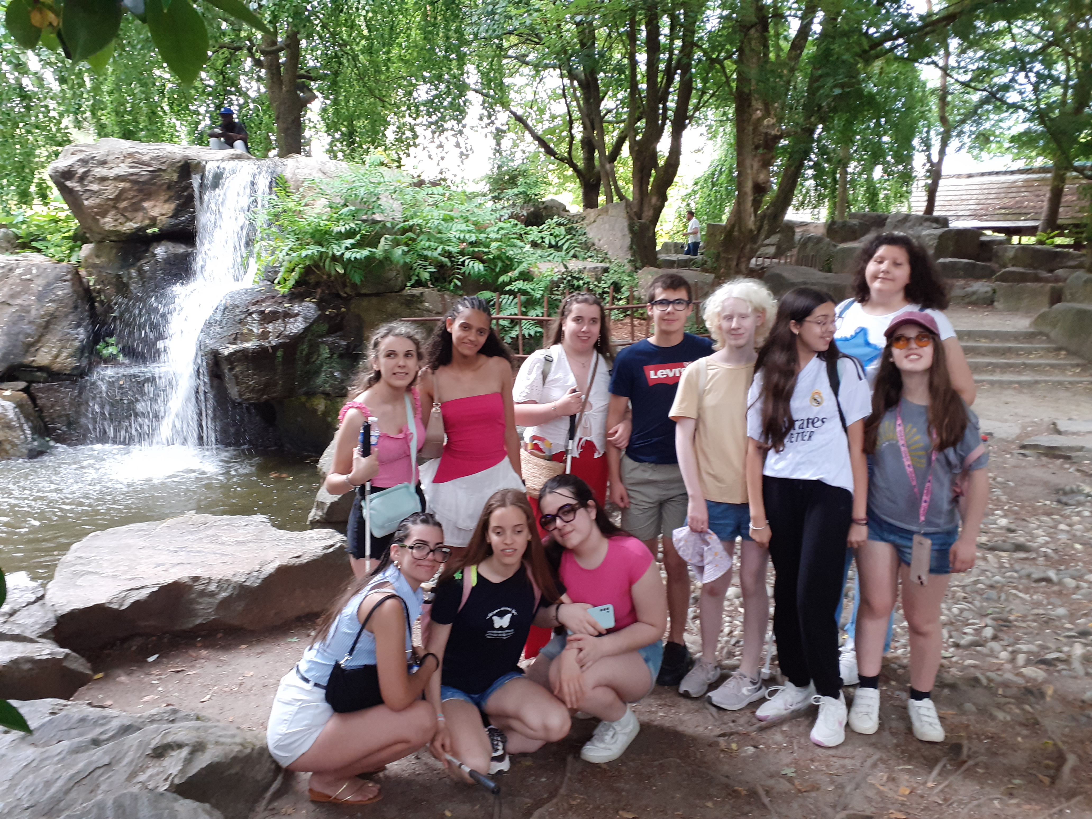 Durante la visita al jardín japonés en l’île de Versailles