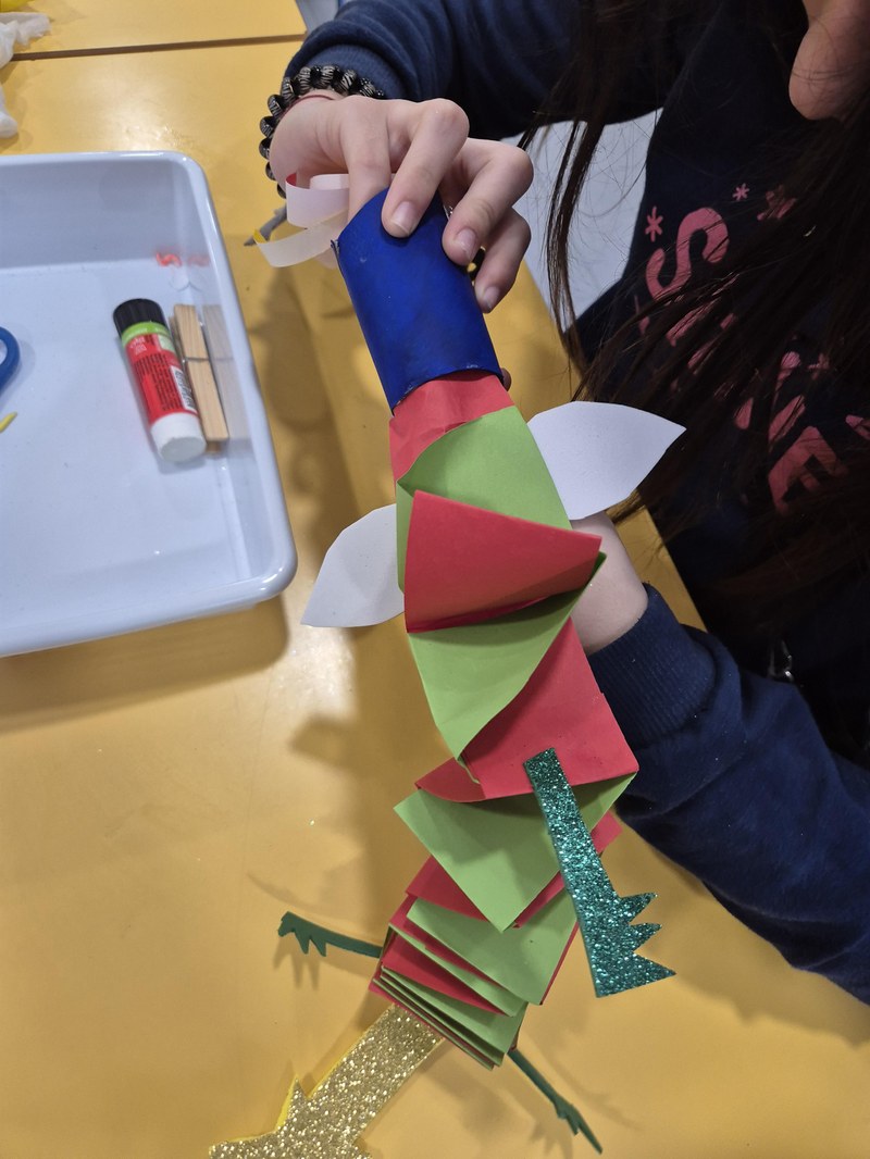 Elaboración de dragón chino