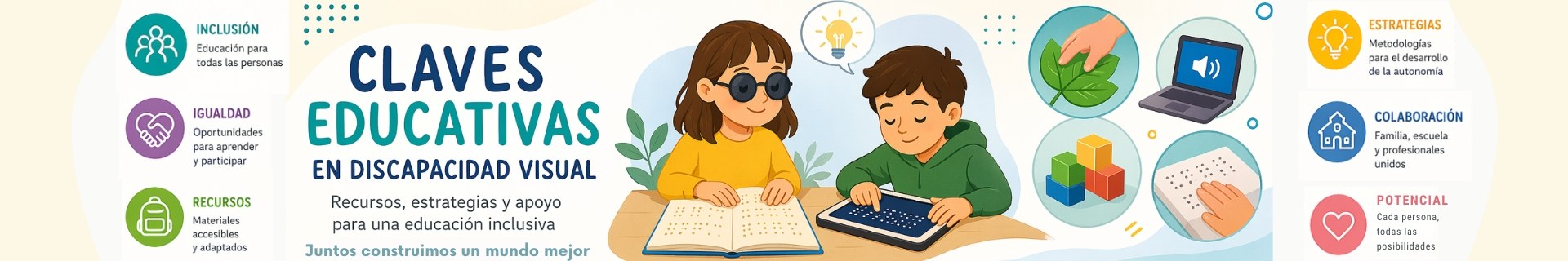 Claves educativas en discapacidad visual