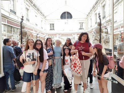 Día de compras en el passage Pommeraye