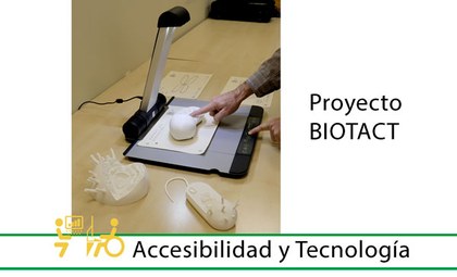 IMAGEN DEL BIOTAC Y ALGUNAS LÁMINAS EN RELIEVE 