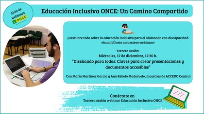 Imagen de invitación para el webinar