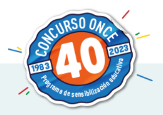 Logotipo del 40 aniversario del concurso escolar