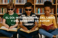 Niños leyendo libros - Imagen generada con IA
