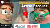Portada del vídeo de acoso escolar donde sale uno de los protagonistas