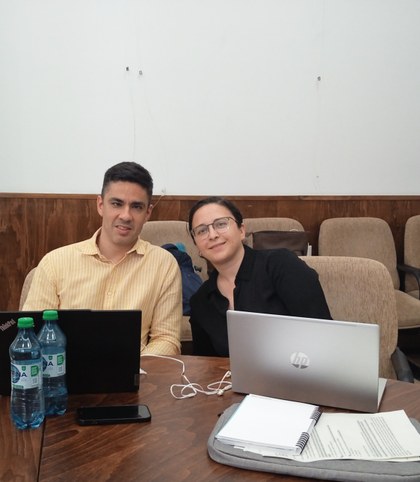 Román Martínez y Nuria Galán
