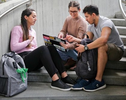 Estudiantes en una clase online