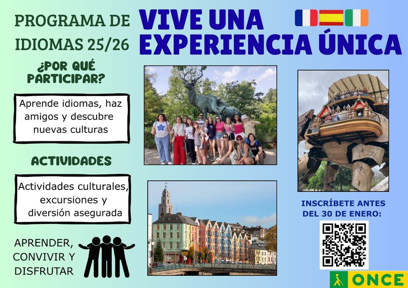 Folleto divulgativo con imagenes de años anteriores